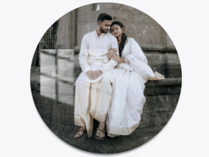 Circle Shape Acrylic Photo Frame